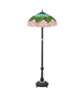 62"H Tiffany Cabbage Rose Floor Lamp