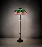 62"H Tiffany Cabbage Rose Floor Lamp