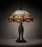 30"H Tiffany Hanginghead Dragonfly Table Lamp