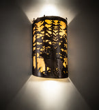 12"W Tall Pines Deer Wall Sconce