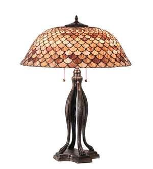 30"H Fishscale Table Lamp