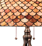  30"H Fishscale Table Lamp