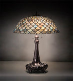 31"H Tiffany Fishscale Table Lamp
