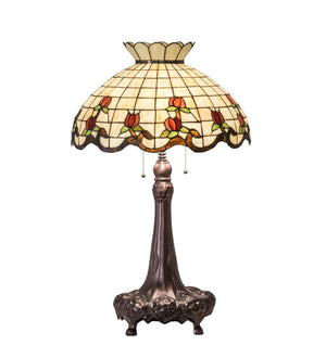 33"H Roseborder Table Lamp