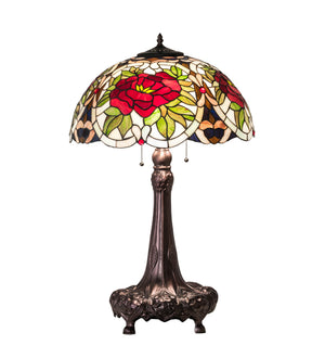 31"H Renaissance Rose Table Lamp