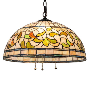 20"W Tiffany Turning Leaf Pendant