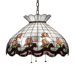 20"W Roseborder Pendant