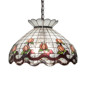 20"W Roseborder Pendant