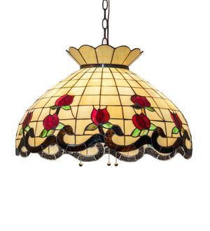 23"W  Roseborder Pendant