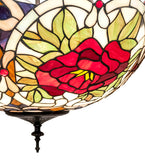 20"W Renaissance Rose Inverted Pendant