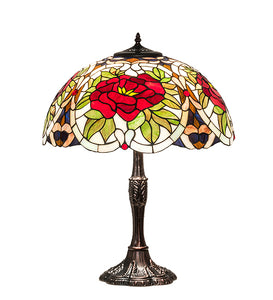 26"H Renaissance Rose Table Lamp