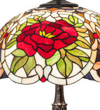 26"H Renaissance Rose Table Lamp