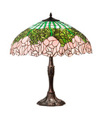 26"H Tiffany Cabbage Rose Table Lamp