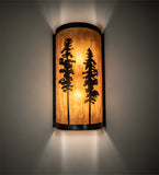 9"W Tall Pines Wall Sconce