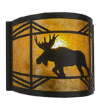 12"W Lone Moose Wall Sconce