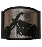12"W Motorcycle Wall Sconce