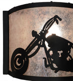 12"W Motorcycle Wall Sconce