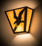 13"W Strike Of The Eagle Wall Sconce