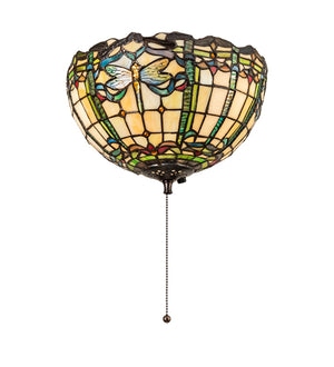 12"W Tiffany Dragonfly Fan Shade