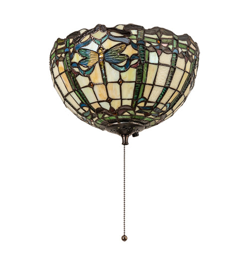 Dragonfly Stained Glass Fan popular Lamp