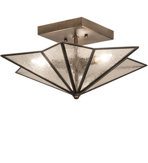 16"W Star Semi-Flushmount