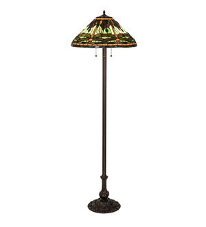 60"H Tiffany Dragonfly Floor Lamp