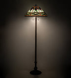  60"H Tiffany Dragonfly Floor Lamp