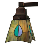 19.5"H Tiffany Mackintosh Leaf Mission 2 Arm Desk Lamp