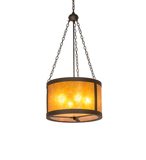 22"W Smythe Craftsman Inverted Pendant