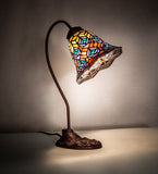 18"H Tiffany Peacock Feather Desk Lamp