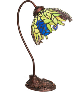 18"H Tiffany Honey Locust Desk Lamp