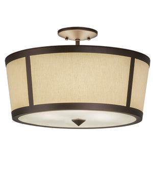 18"W Cilindro Tapered Semi-Flushmount