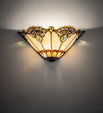  16"W Shell with Jewels Wall Sconce