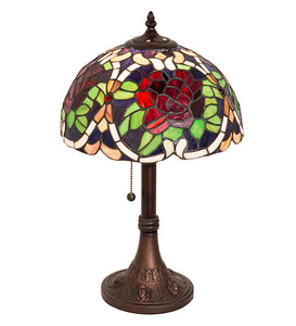 17"H Renaissance Rose Accent Lamp