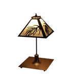 17"W Pine Needle Table Lamp