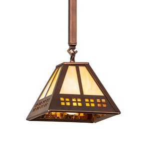 8"Sq Prairie Loft Mini Pendant