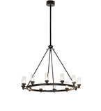46"W Loxley 12 Lt Chandelier