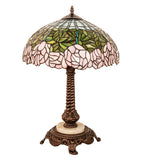 23"H Tiffany Cabbage Rose Table Lamp