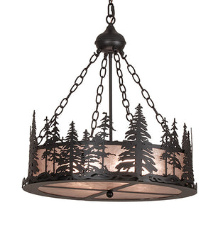 23"W Tall Pines Inverted Pendant