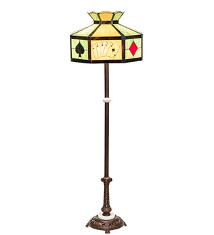 63"H Poker Face Floor Lamp