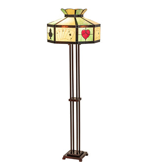 63.5"H Poker Face Floor Lamp