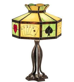 32.5"H Poker Face Table Lamp