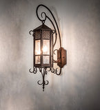 10"W Old London Outdoor Wall Sconce