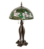 33"H Tiffany Banded Dogwood Table Lamp