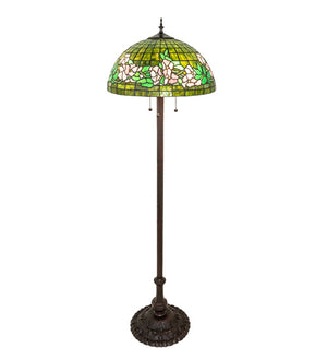 62"H Tiffany Banded Dogwood Floor Lamp
