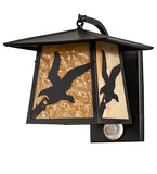 12"W Stillwater Strike Of The Eagle Outdoor Wall Sconce