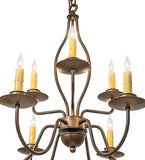 28"W Earl 9 Lt Chandelier