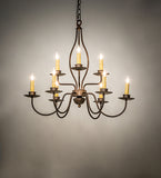 28"W Earl 9 Lt Chandelier