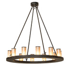 42"W Loxley 12 Lt Chandelier