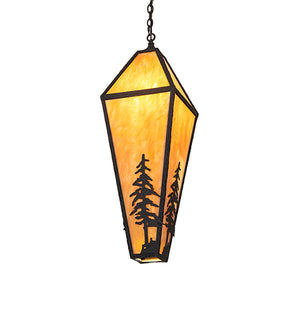 12.5"Sq Lone Pine Pendant